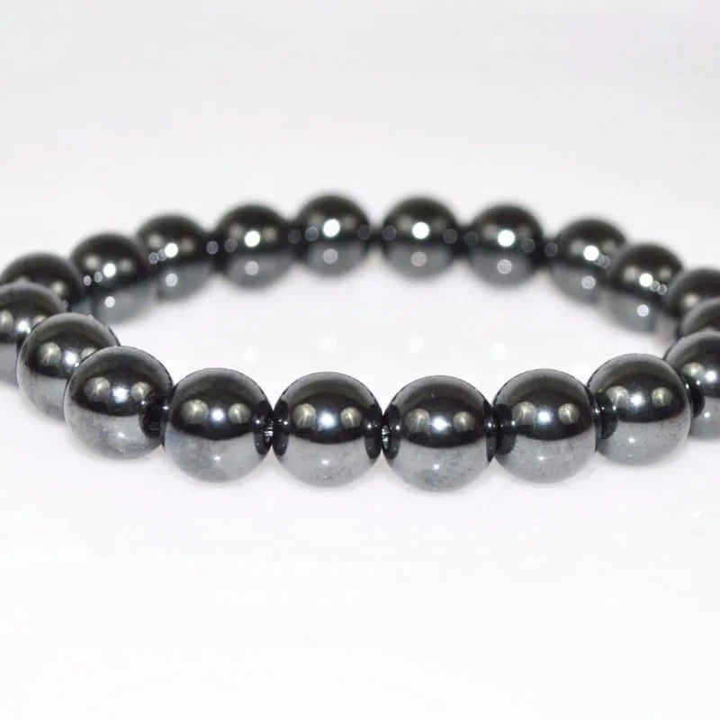 Stranded tribal bangles-Unisex Magnetic Hematite Gemstone Men's bracelets