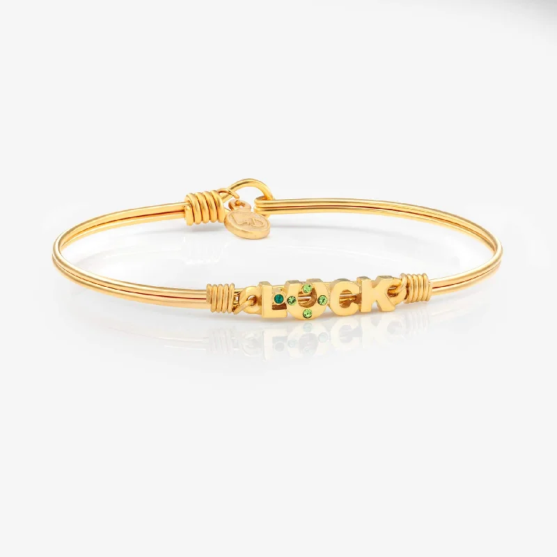 Crisp link bangles-Luck of The Irish Bangle Bracelet