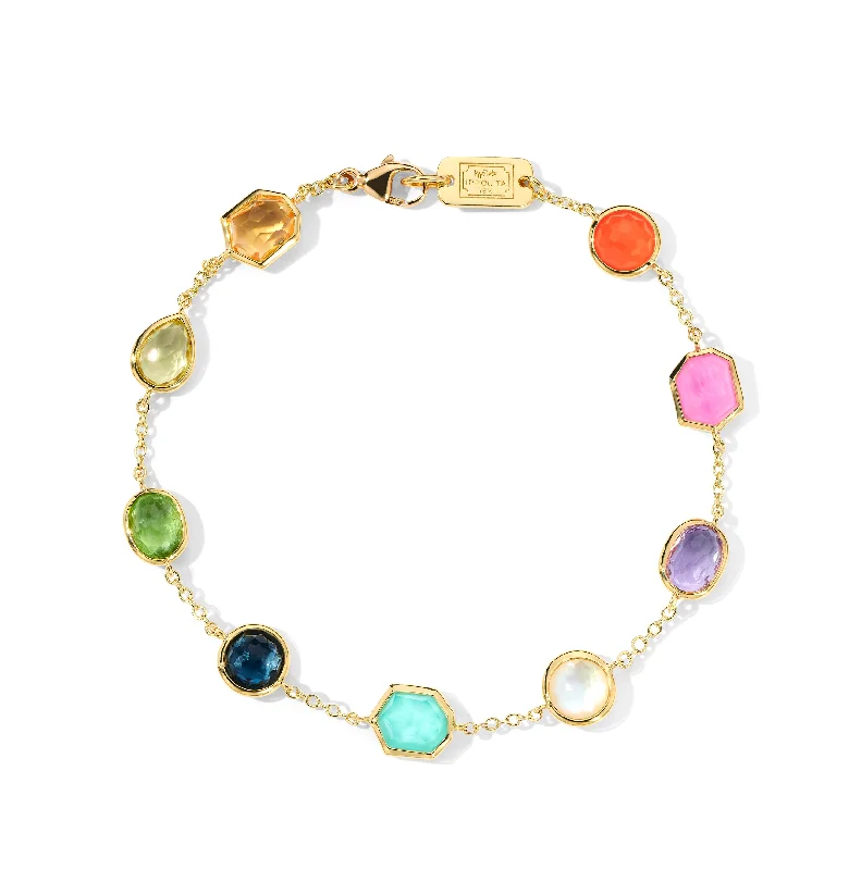 Branch carved bracelets-IPPOLITA Rock Candy 9-Stone Confetti Bracelet in Summer Rainbow