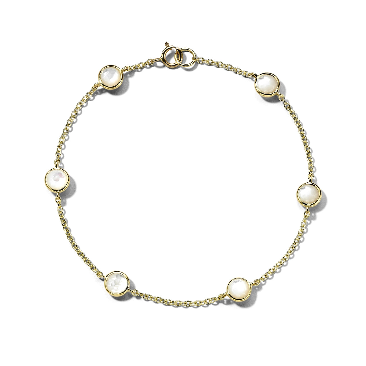 Kelp bead bangles-IPPOLITA Lollipop 6 Stone Station Bracelet in Mother of Pearl