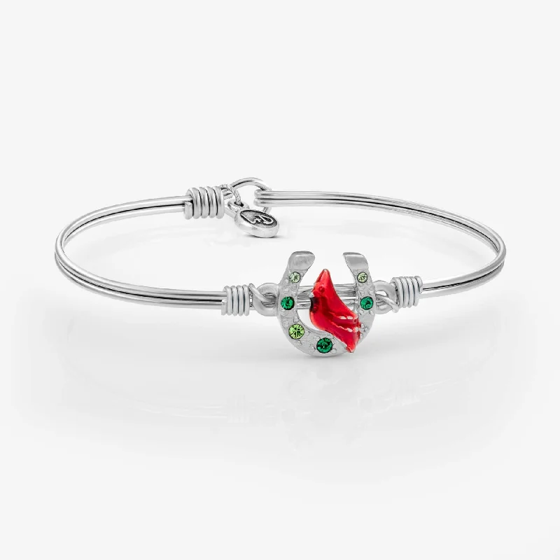 Alloy blend bracelets-Luck & Remembrance Bangle Bracelet