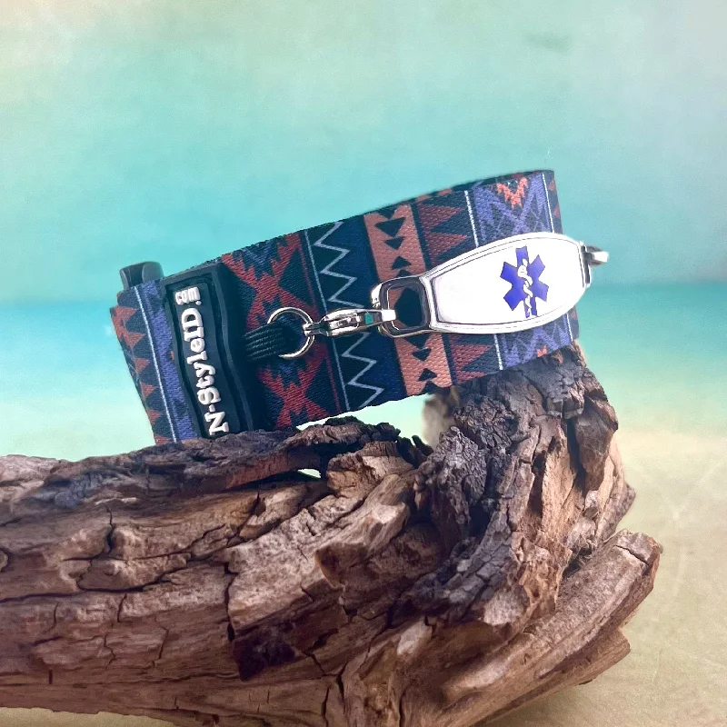 Thin stack bracelets-Universal Aztec Medical Bracelet