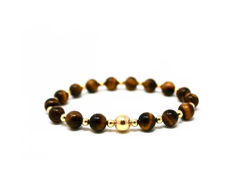 Zircon bead bangles-The Big Tommy Bracelet • Tiger’s Eye