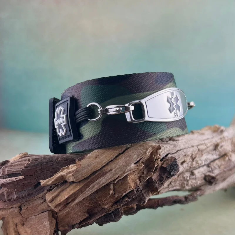 Fluid form bracelets-Universal Camo Medical Bracelet